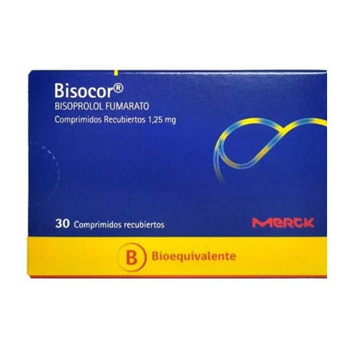Bisocor 1,25 mg x 30 comprimidos recubiertos "Ley Cenabast" MERCK